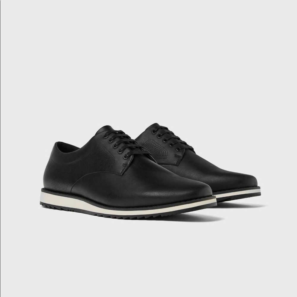 Zara Micro-Perforated Sporty Derby Shoes